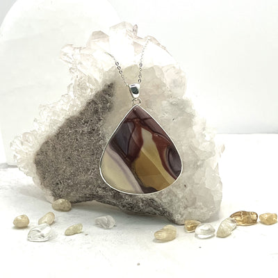 Mookaite Teardrop Sterling Silver Pendant