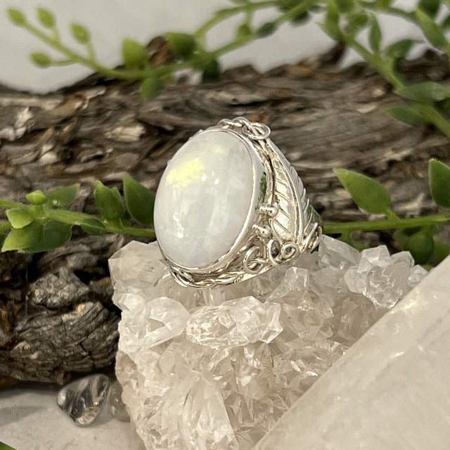 Product Image of Moonstone Oval Sterling Silver Ring #1