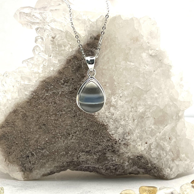 Product Image of Owyhee Teardrop Sterling Silver Pendant with Chain #1