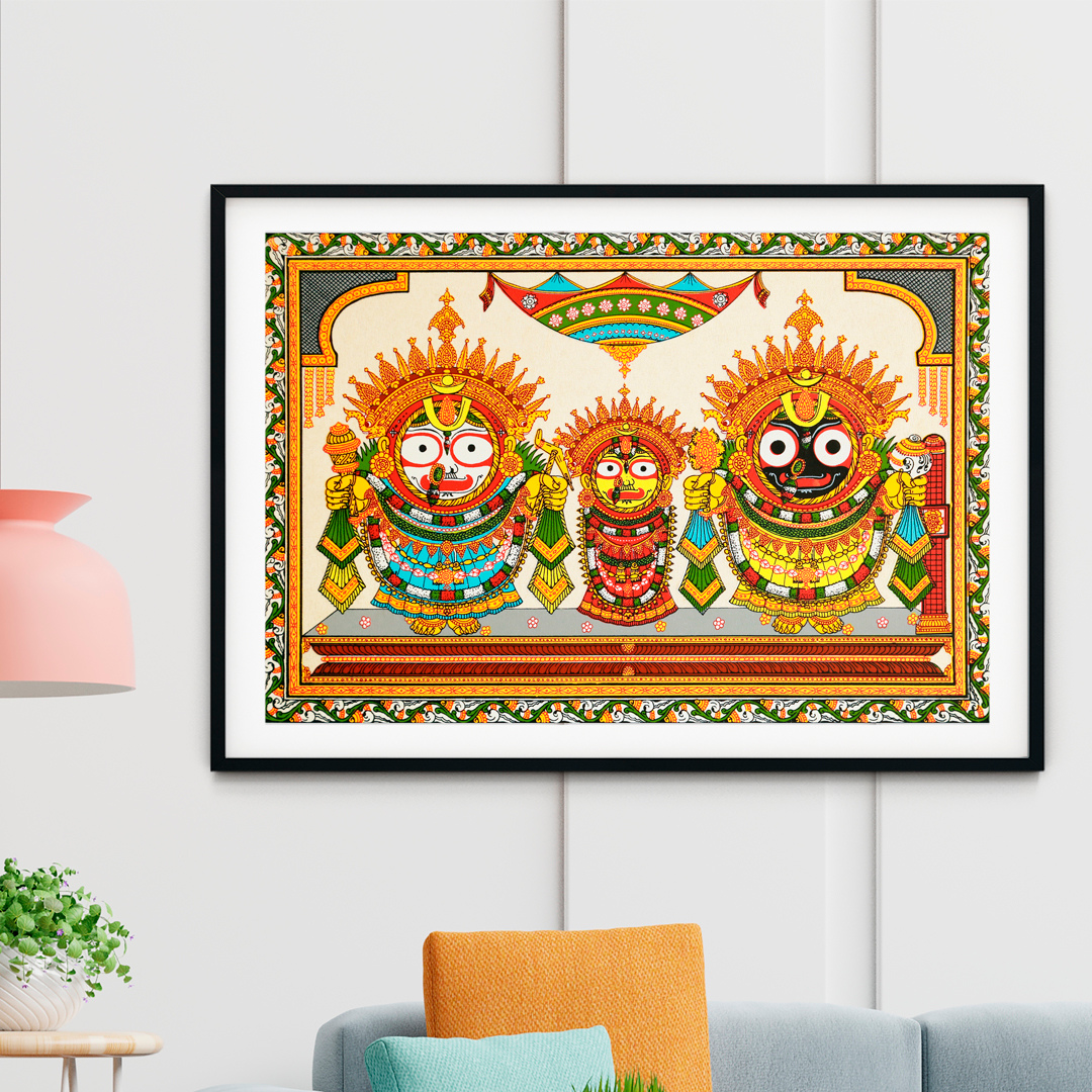 The Jagannath Darbar Pattachitra Art Painting For Home Wall Art ...