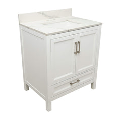 37 inch Nevado Quartz bathroom vanity