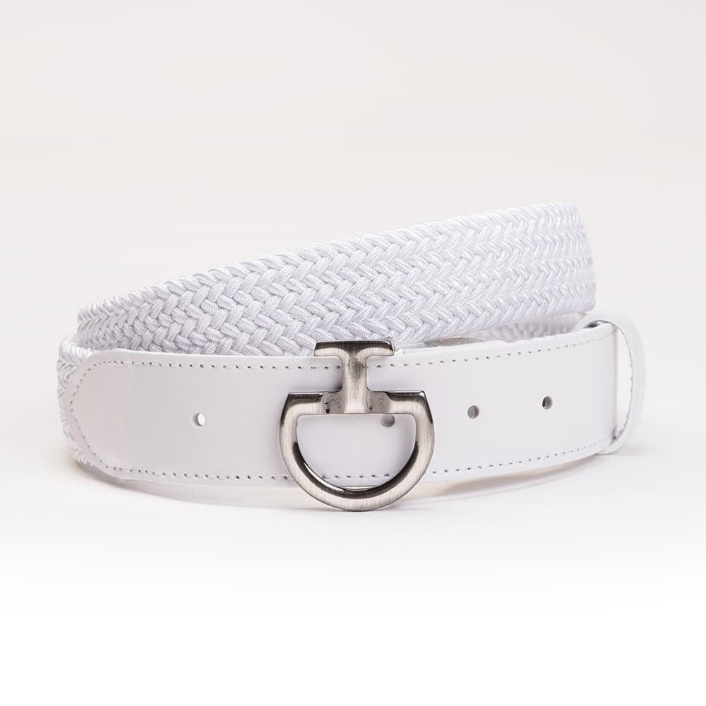 Cavalleria Toscana Women's Elastic Belt CT clasp White – Luxe EQ