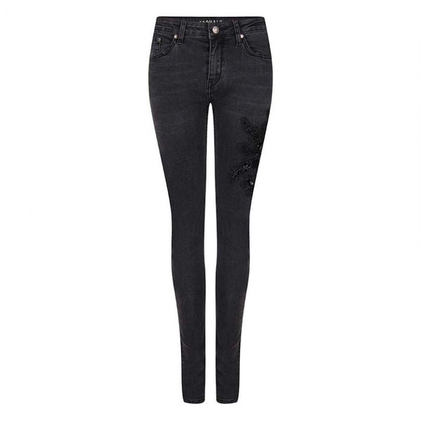 Esqualo Jeans with embroidered patch – Luxe EQ
