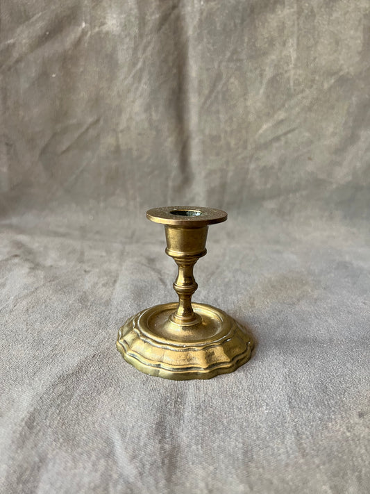 Single Vintage Brass Petit Candle Holder with Drip Tray – Shop Rosemary's  Baby