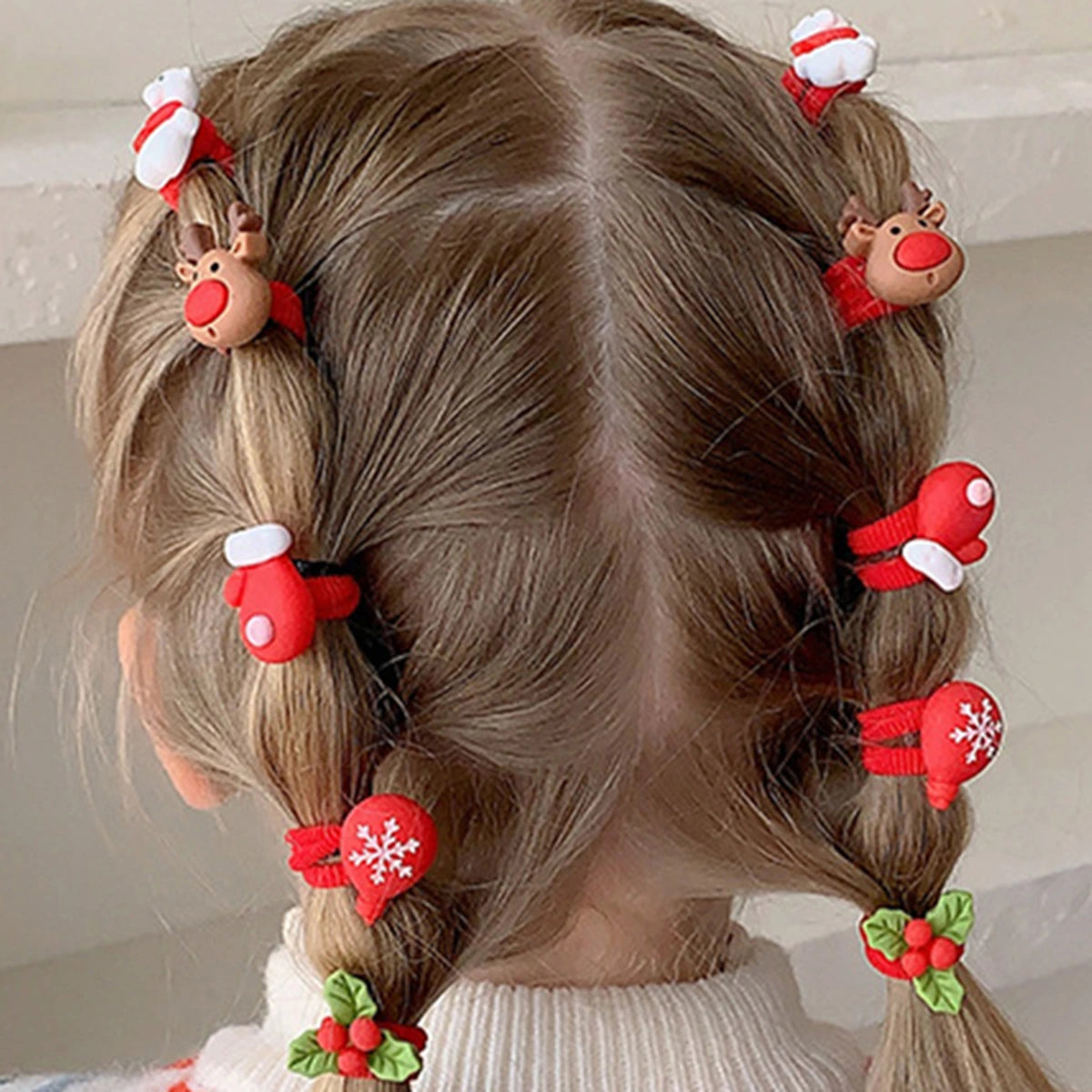 Girls Red Trending Christmas Hair Ties By Includ Trending Accessories