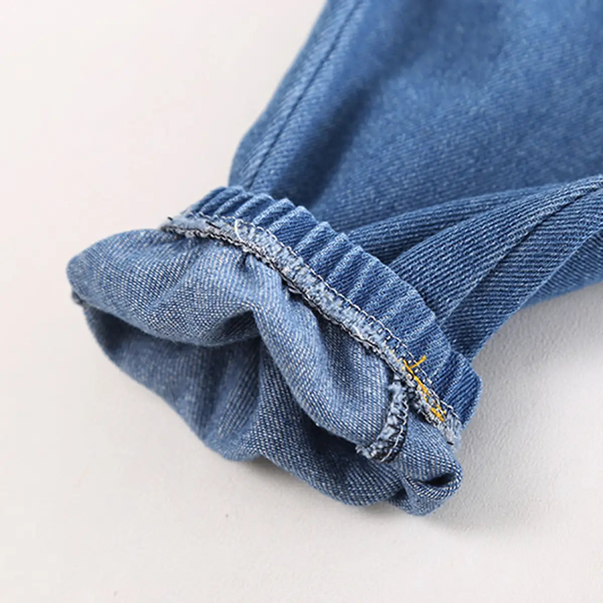 Boys Green Stripes Shirt With Denim Jogger Sets Sets