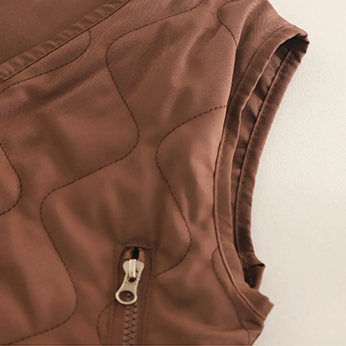 Boys Brown Self-Design Sleeveless Jacket With Sweatshirt & Pants Sets 3 pc. Sets