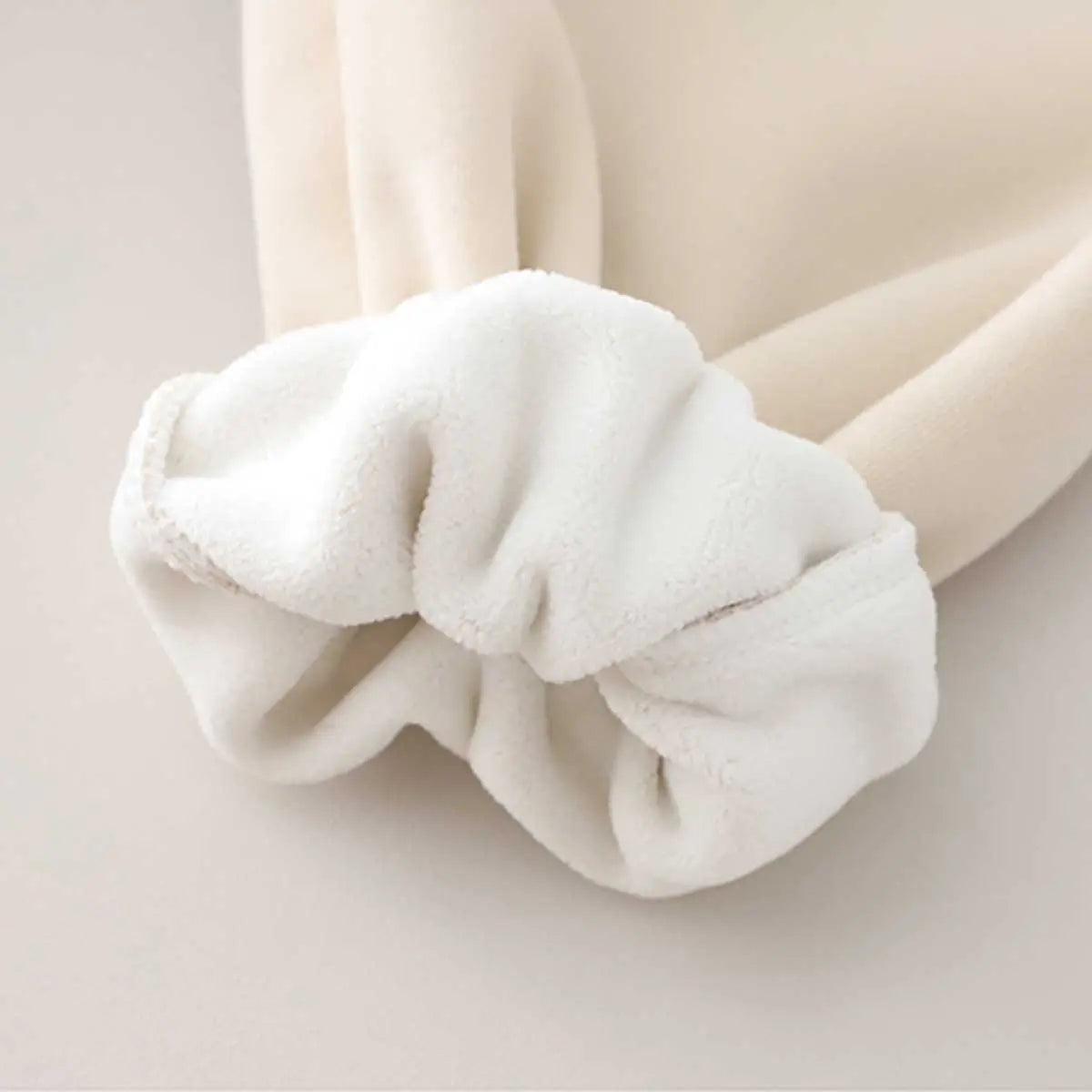 Boys Beige Bear Embroidered Patched Jogger Trackpants & Joggers