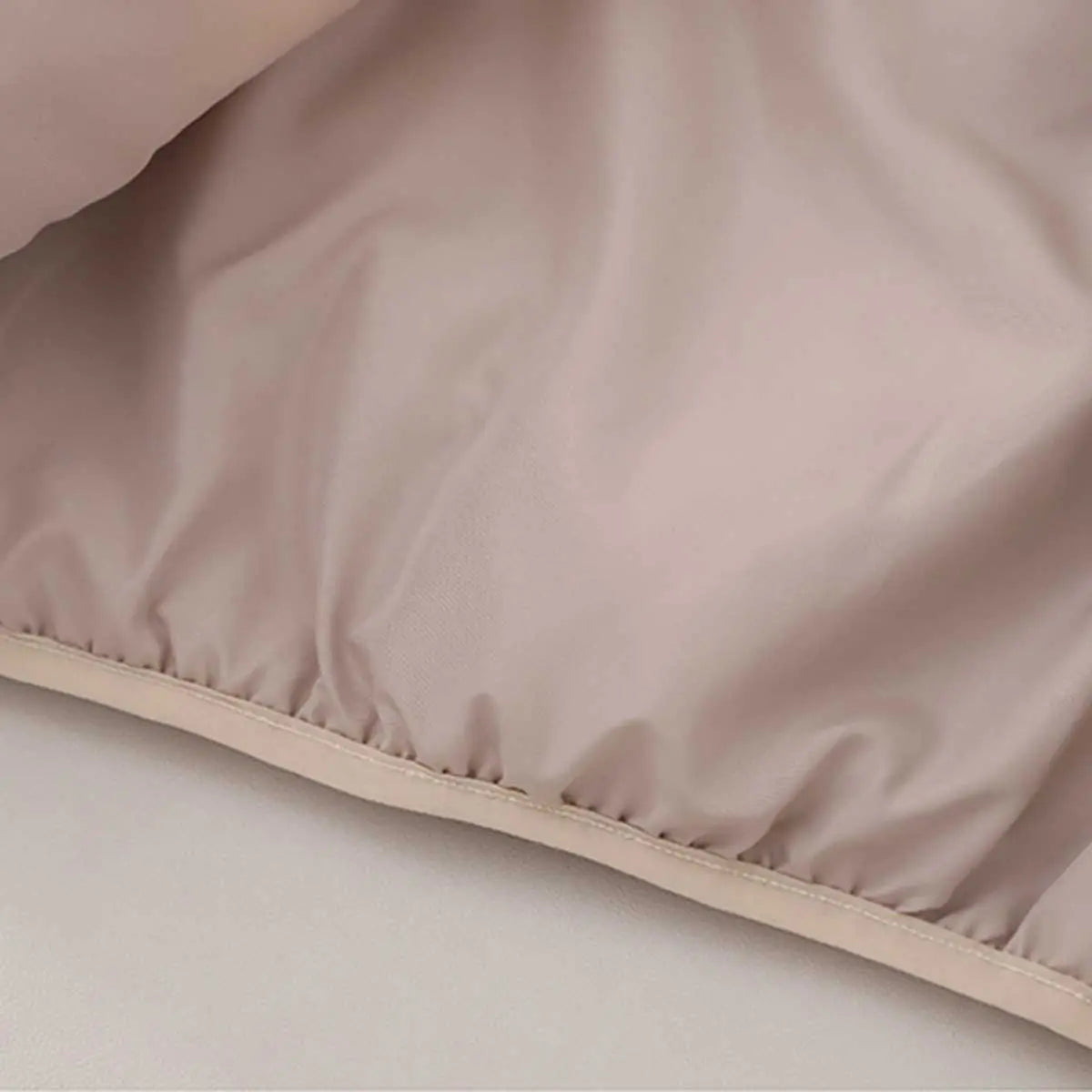 Boys Beige Hooded Zipper Jacket With Quilted Vest & Jogger Sets Sets