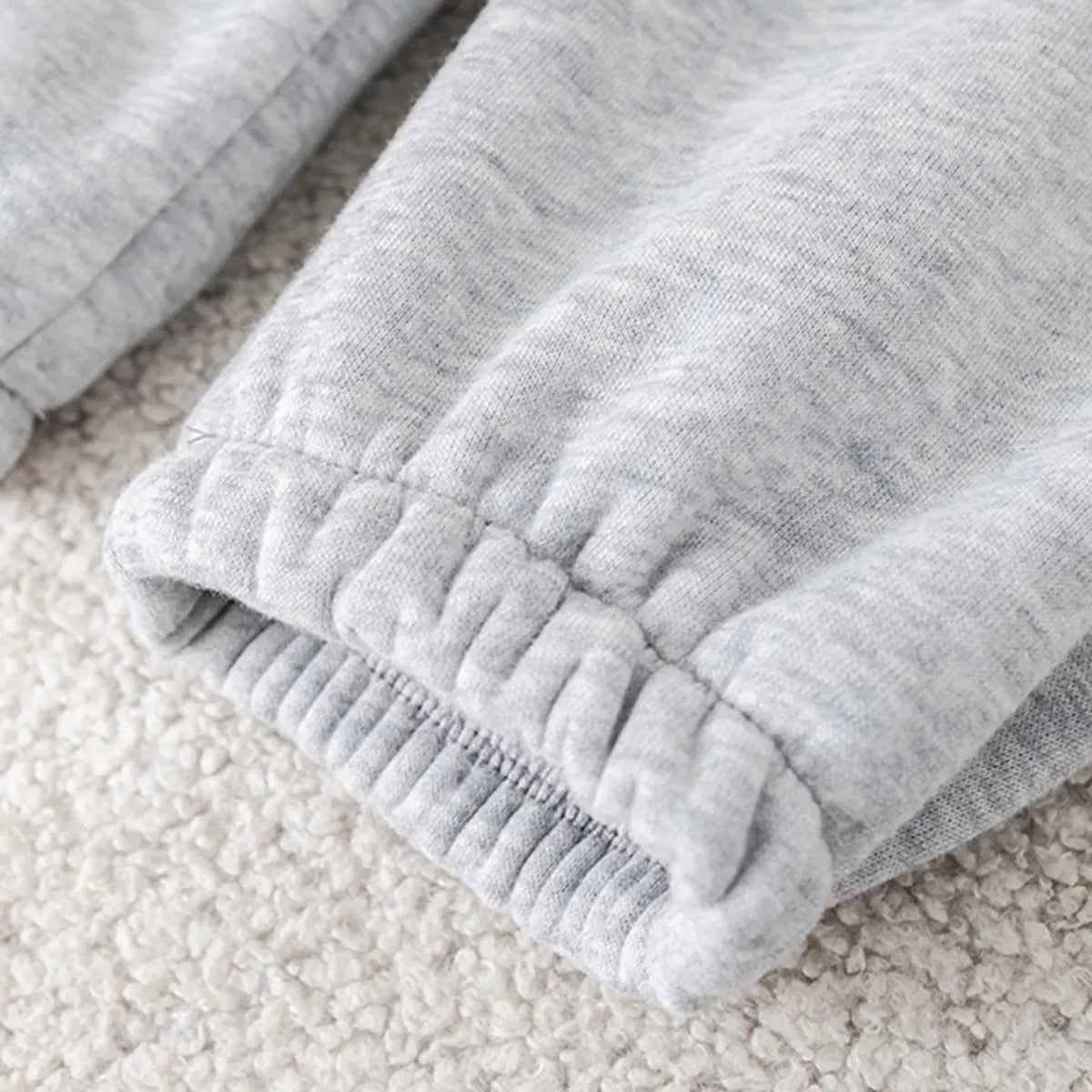 Boys Grey Alphanumeric Printed Regular Sweatshirt With Trouser Sets 3 pc. Sets