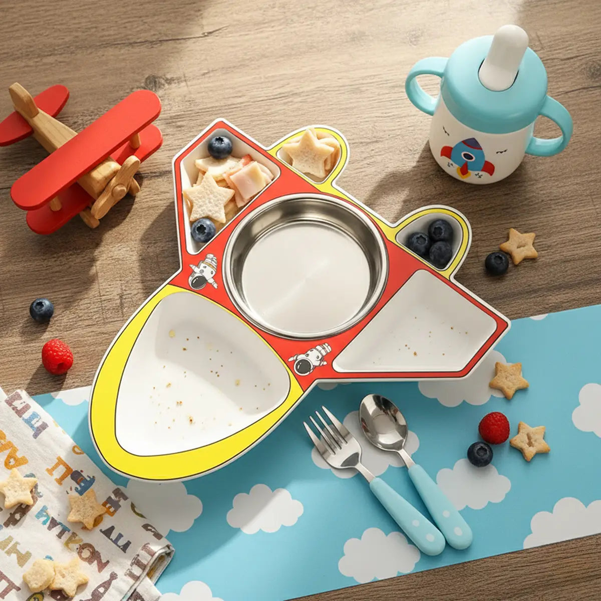 Trending Accessories Airplane Shape Dinner Plate by Includ Trending Accessories