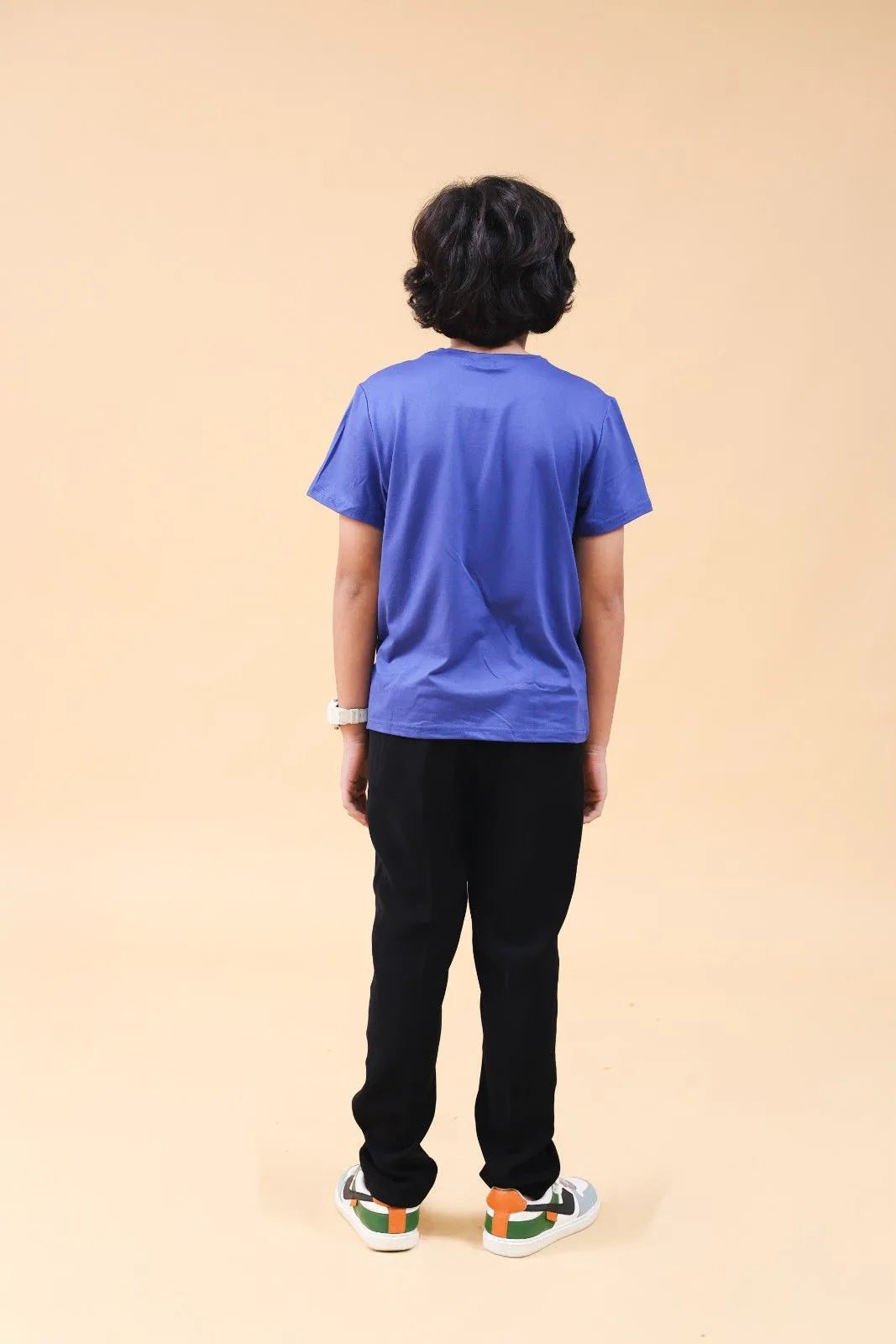 Boys Blue Base Ball Graphics Short Sleeve T-Shirt Tshirts