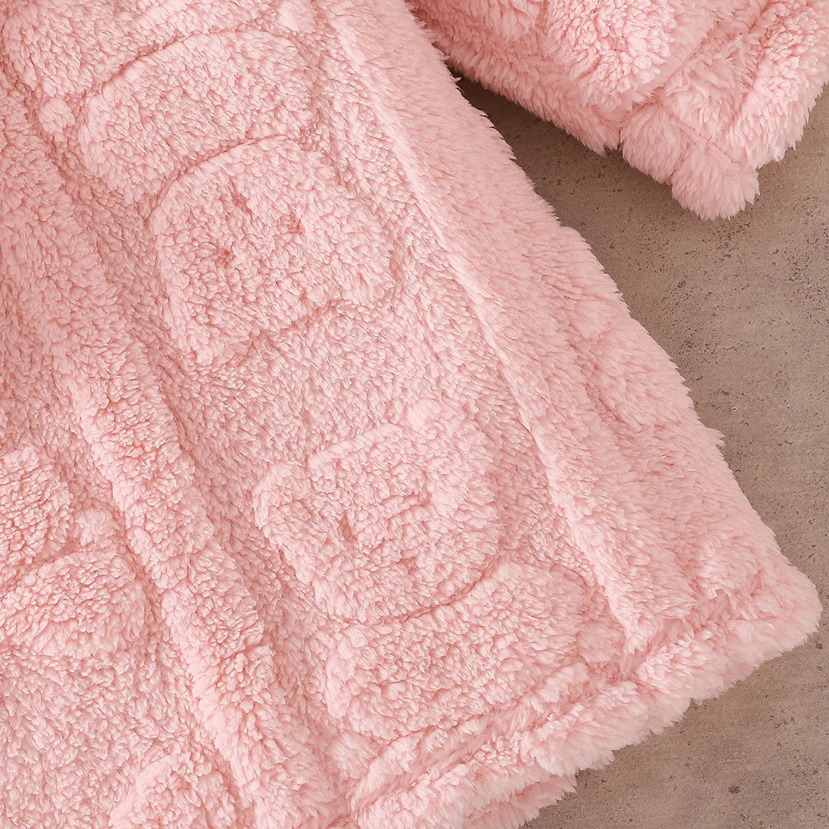 Girls Pink Self-Design Hooded A-line Dress With Sling Bag Casual Dresses