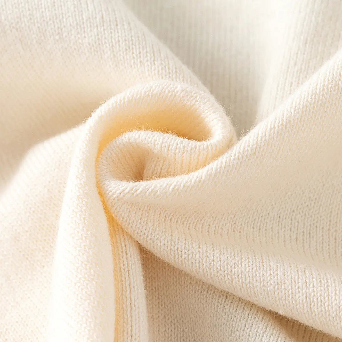 Girls Apricot Solid Knitted Cardigan Sweaters & Cardigans