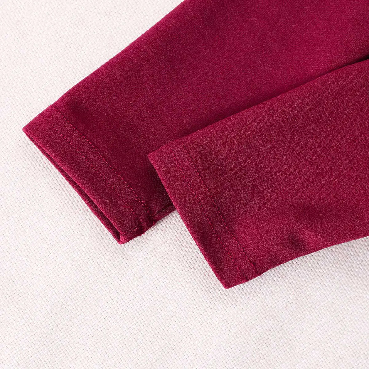 Girls Maroon Solid Beaded Ruffled Tulle Overlay Skirt Fit & Flare Midi Dress Casual Dresses