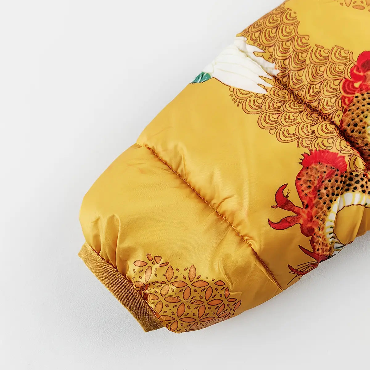 Boys Yellow Dragon Printed Hooded Zip-up Jacket Coats & Jackets