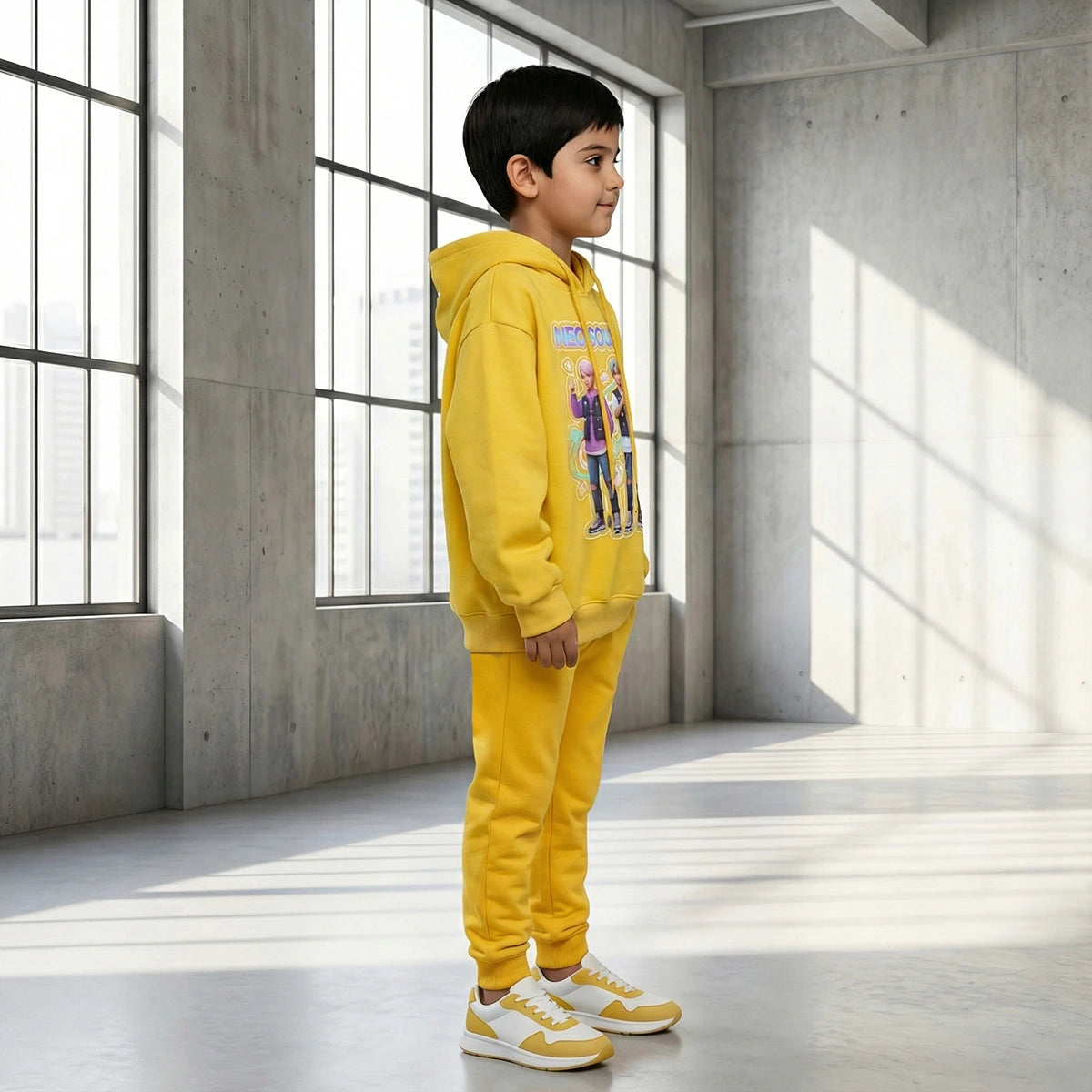 Boys' graphic hoodie and jogger set by Includ