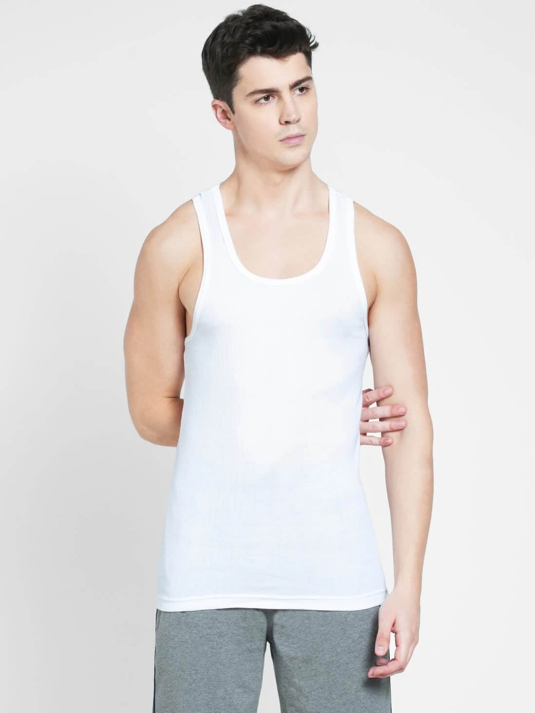 Jockey White Racerback Vest #9922 | Route2Fashion | Reviews on Judge.me