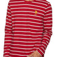 U S Polo Assn Red Full Sleeve Striped Tshirt for Men #I689