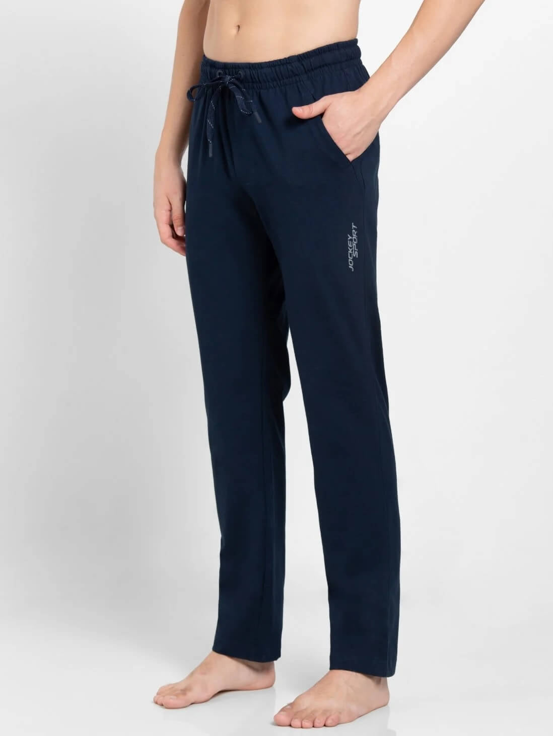 Buy Jockey AM42 Slim Fit Track Pant With Drawstring Closure And Zipper  Pocket Performance Grey S Online at Low Prices in India at Bigdeals24x7.com
