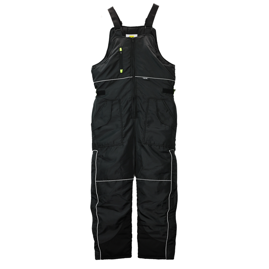 Reflex Bib Overalls - Black Insulated Workwear for Cold/Sub-Zero SM