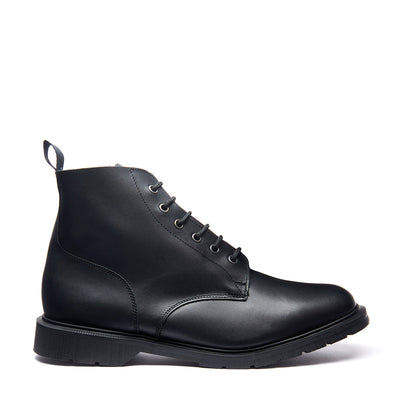 Black 6 Eye Derby Boot