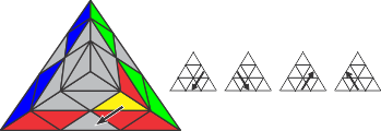 how to solve a pyraminx step 2b