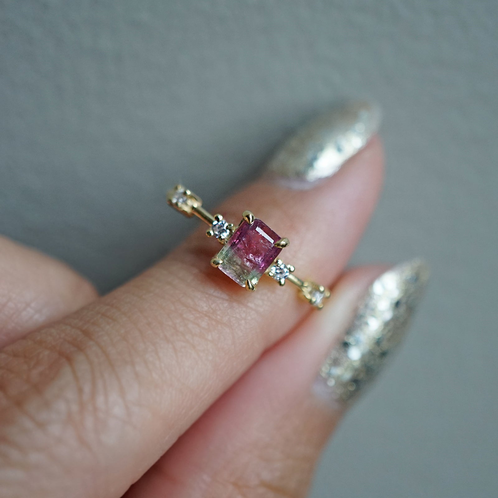 One-Of-A-Kind: Flora Tourmaline Diamond Ring