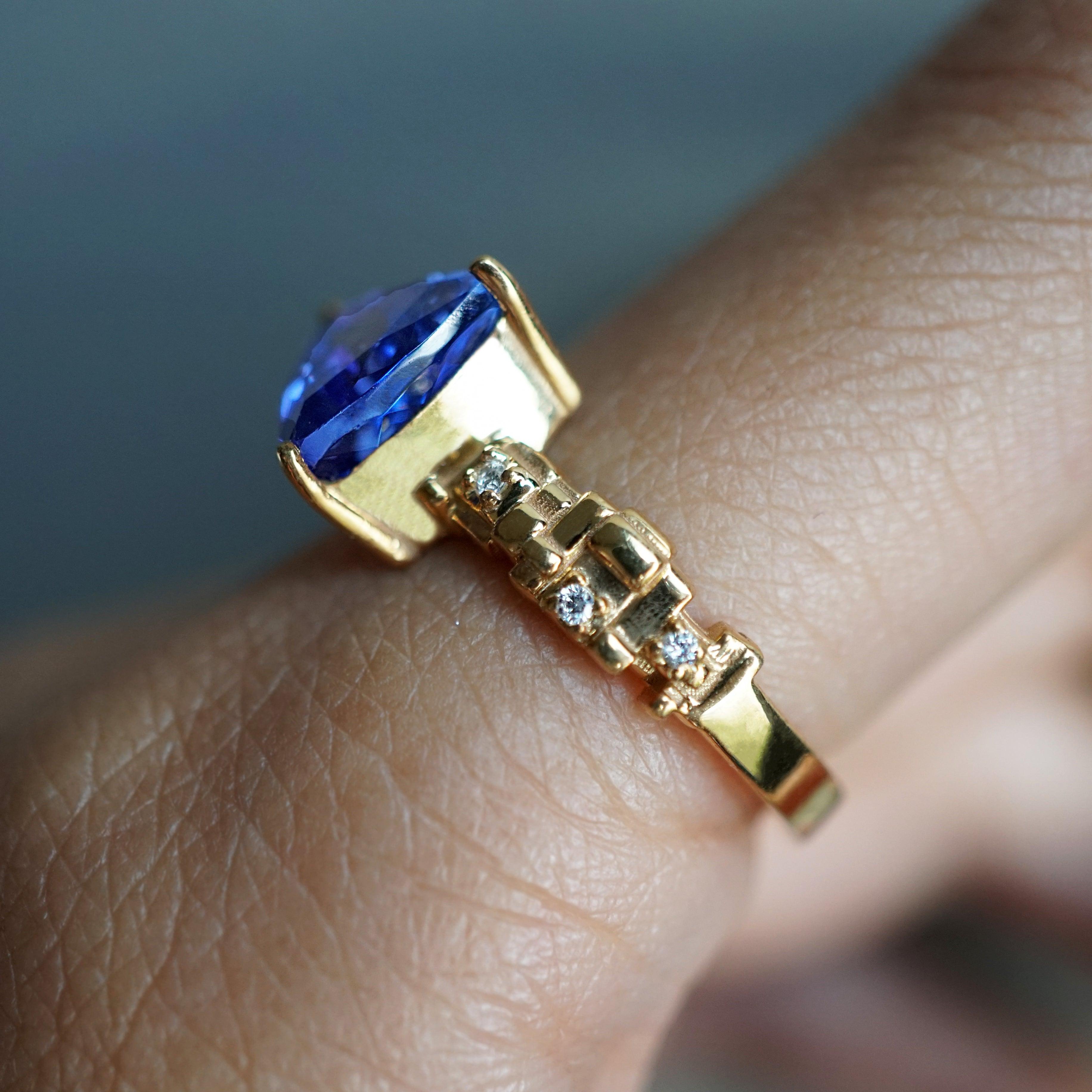 One Of A Kind: Tanzanite Trillion Fairy Steps Ring, 2.55ct