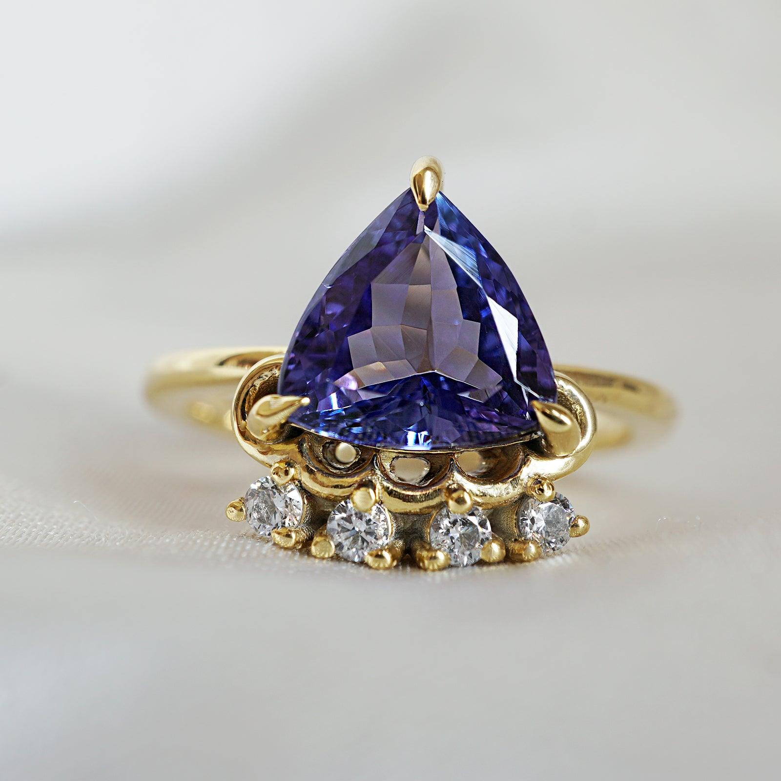 One Of A Kind: Tanzanite Diamond Ring