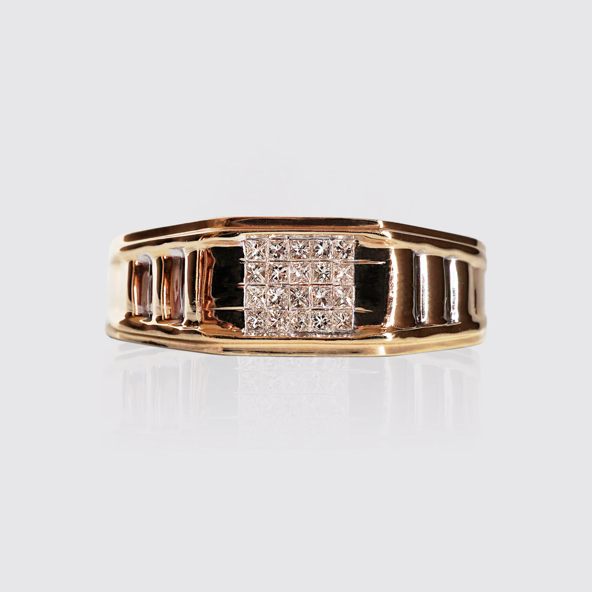 One Of A Kind: Cleo Diamond Signet Ring, 8.4mm