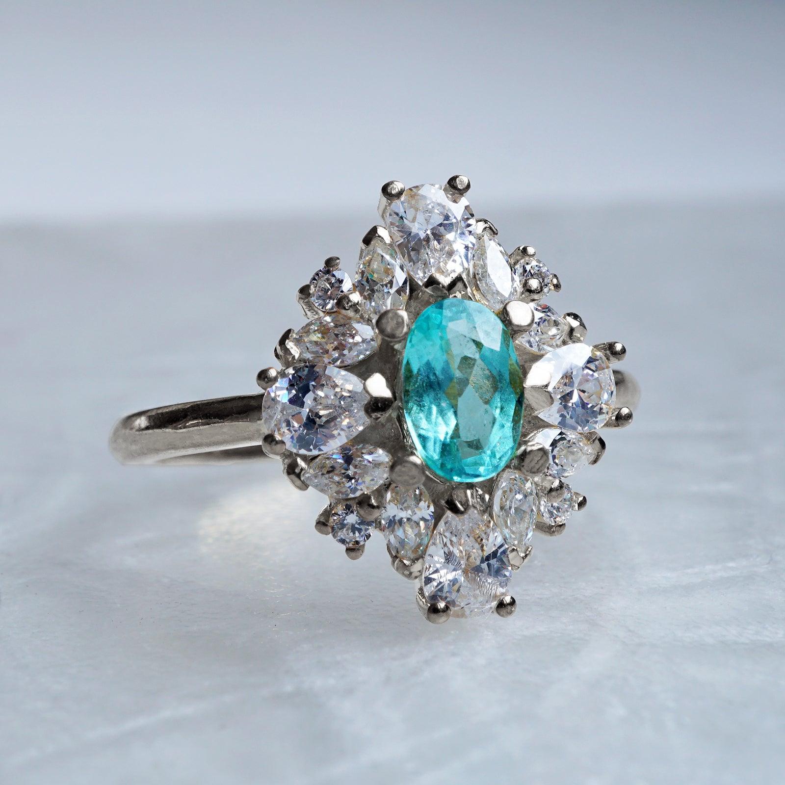 One Of A Kind: Duchess Paraiba Tourmaline Diamond Ring