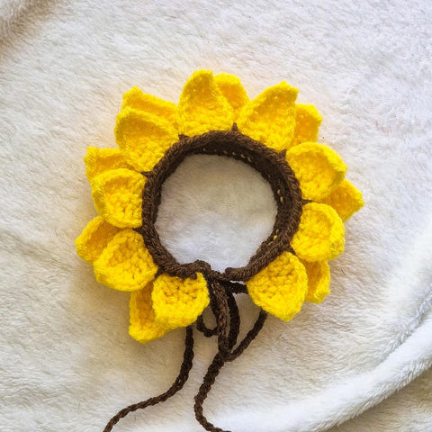 Holli's Closet gehäkelte Blumenkrone Sonnenblume in Größe S