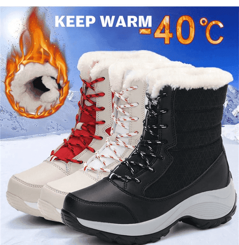 Orthopedic Women's Waterproof Winter Boots with Fur