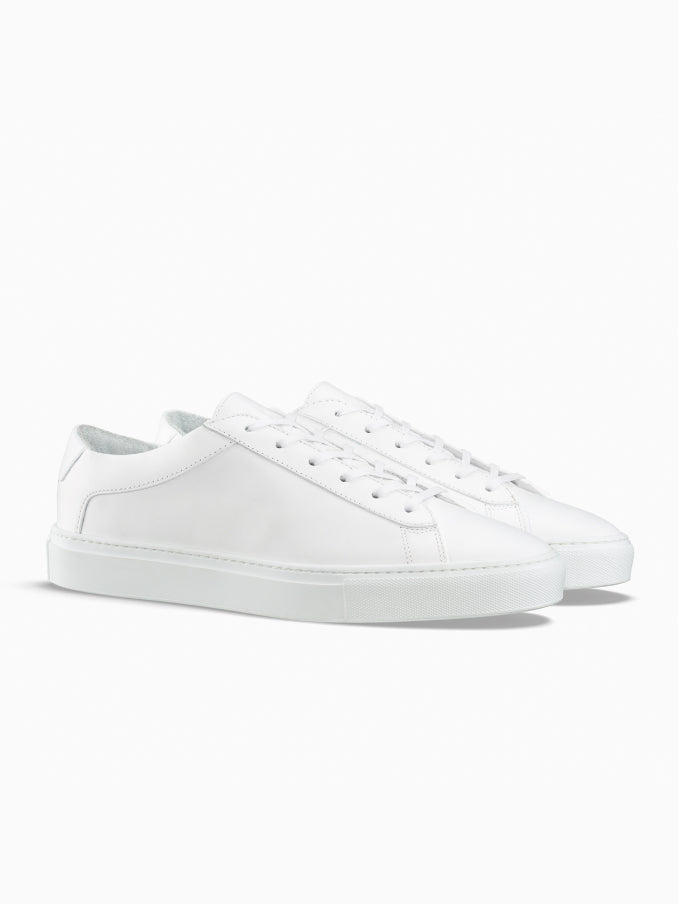 Men's White Leather Sneaker | Capri in Triple White | Koio – KOIO