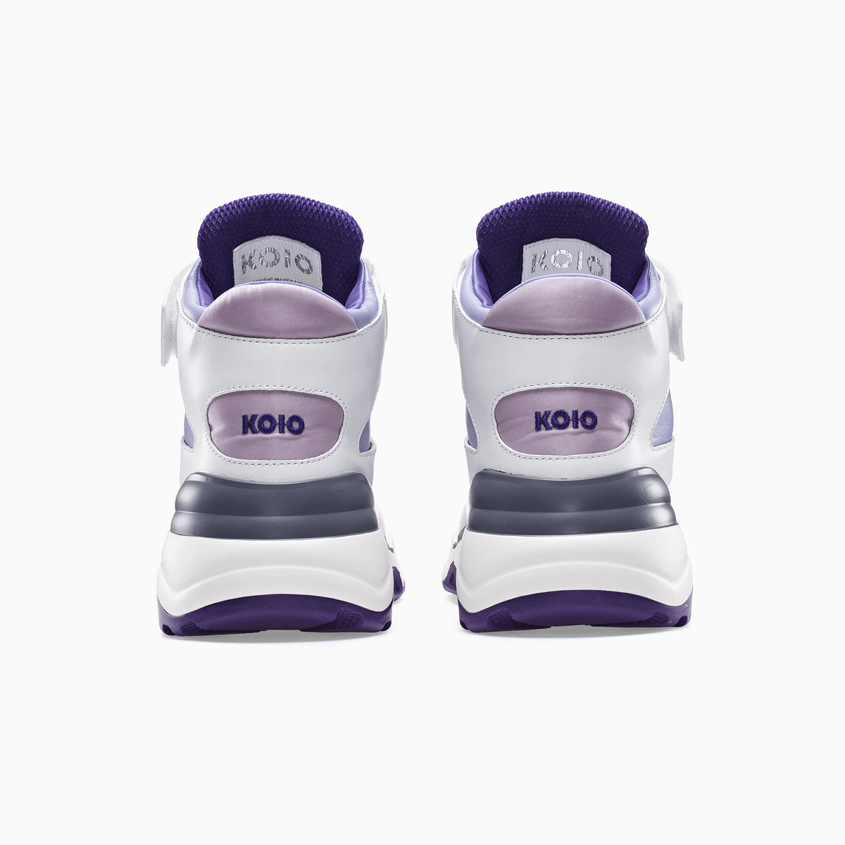 Download Women's Retro Leather Sneaker in Purple | Aerobics Royal ...