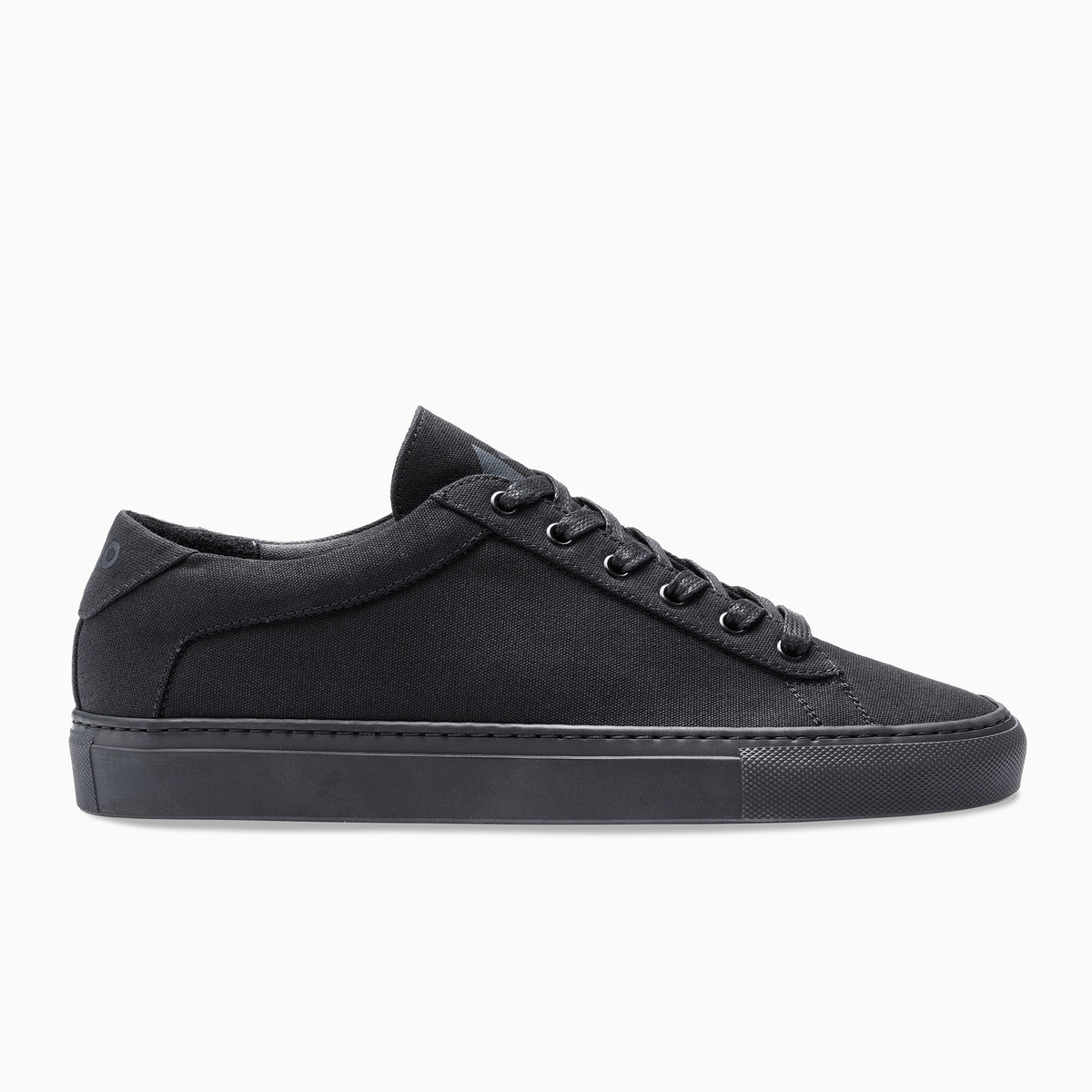 black canvas sneakers