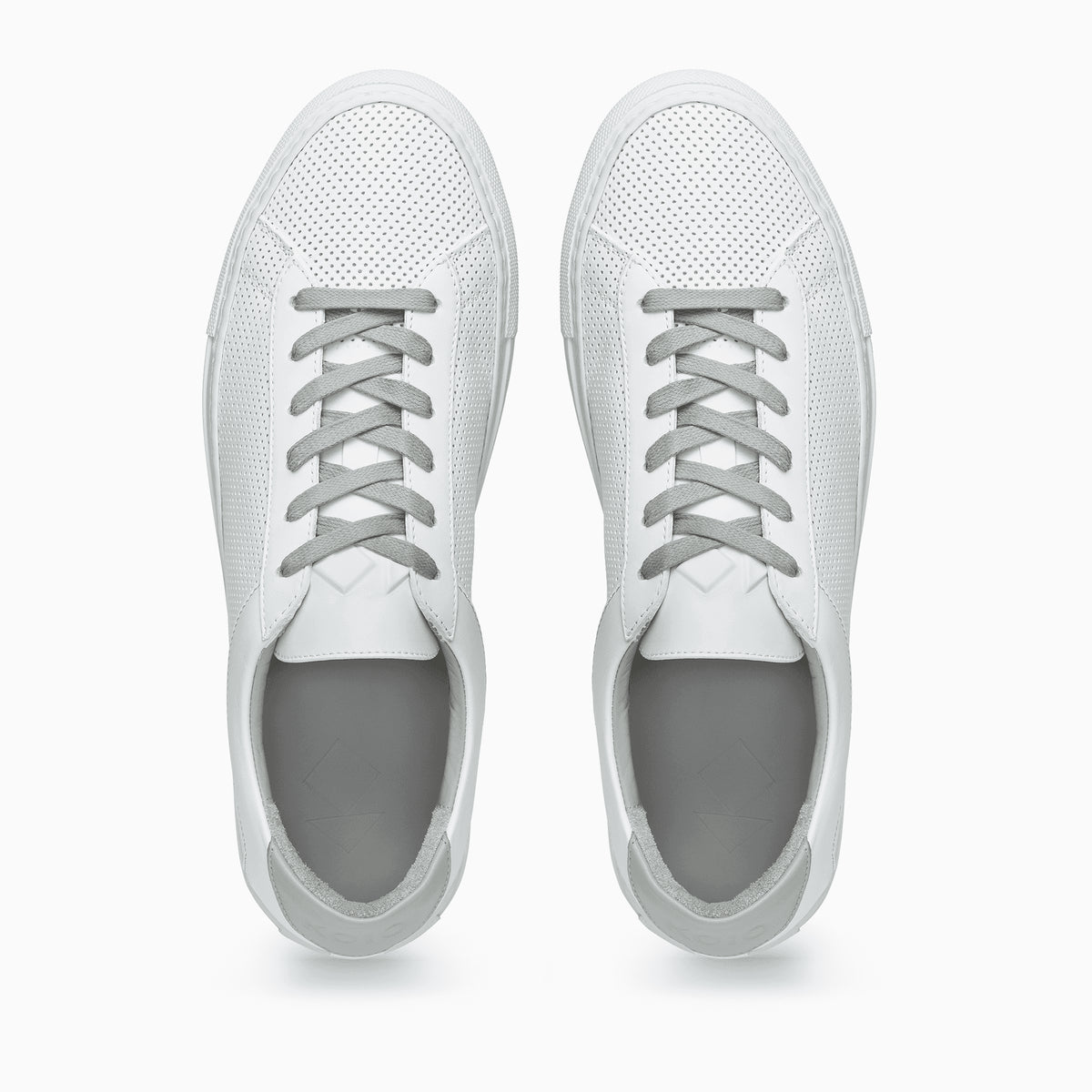 nike white perforated leather shoes