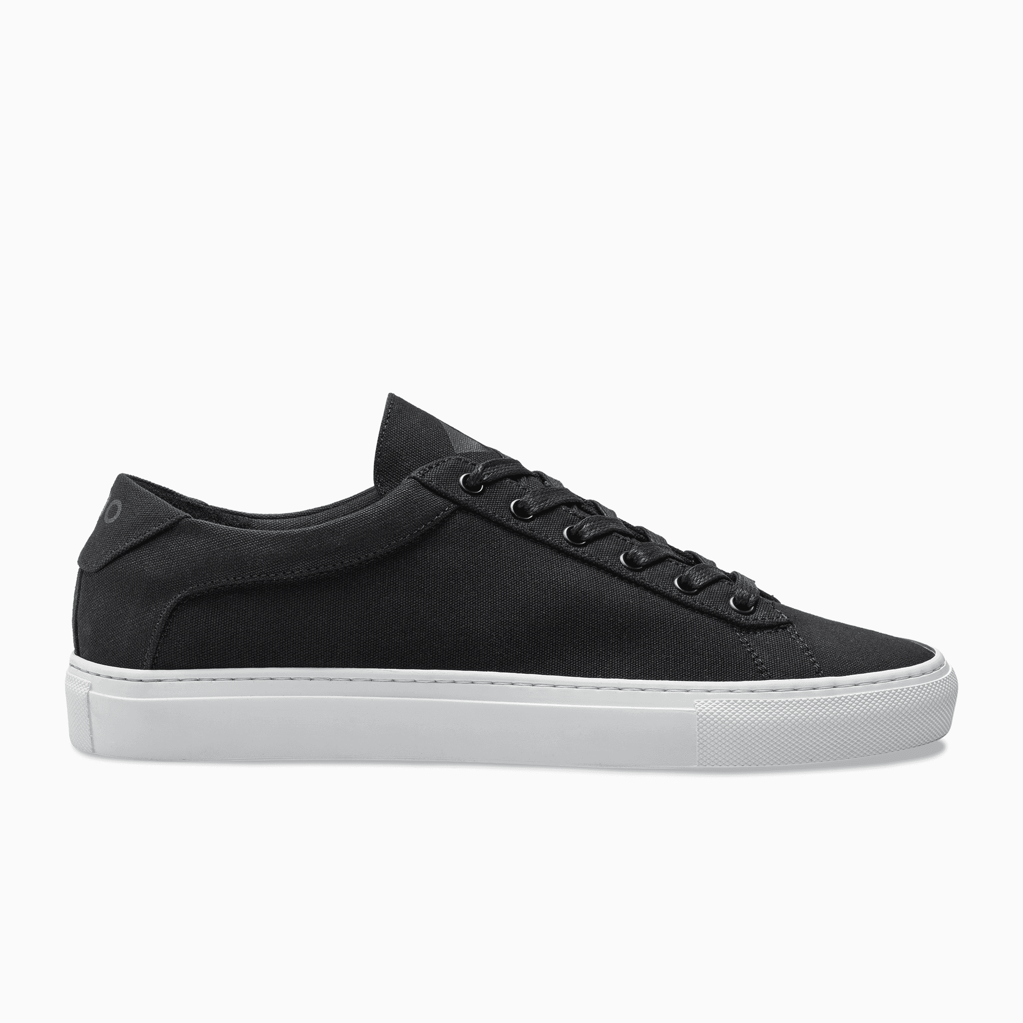 black and white canvas sneakers