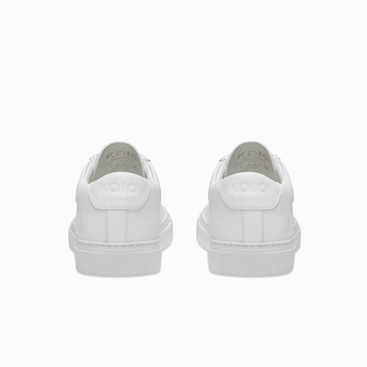 capri triple white sneakers