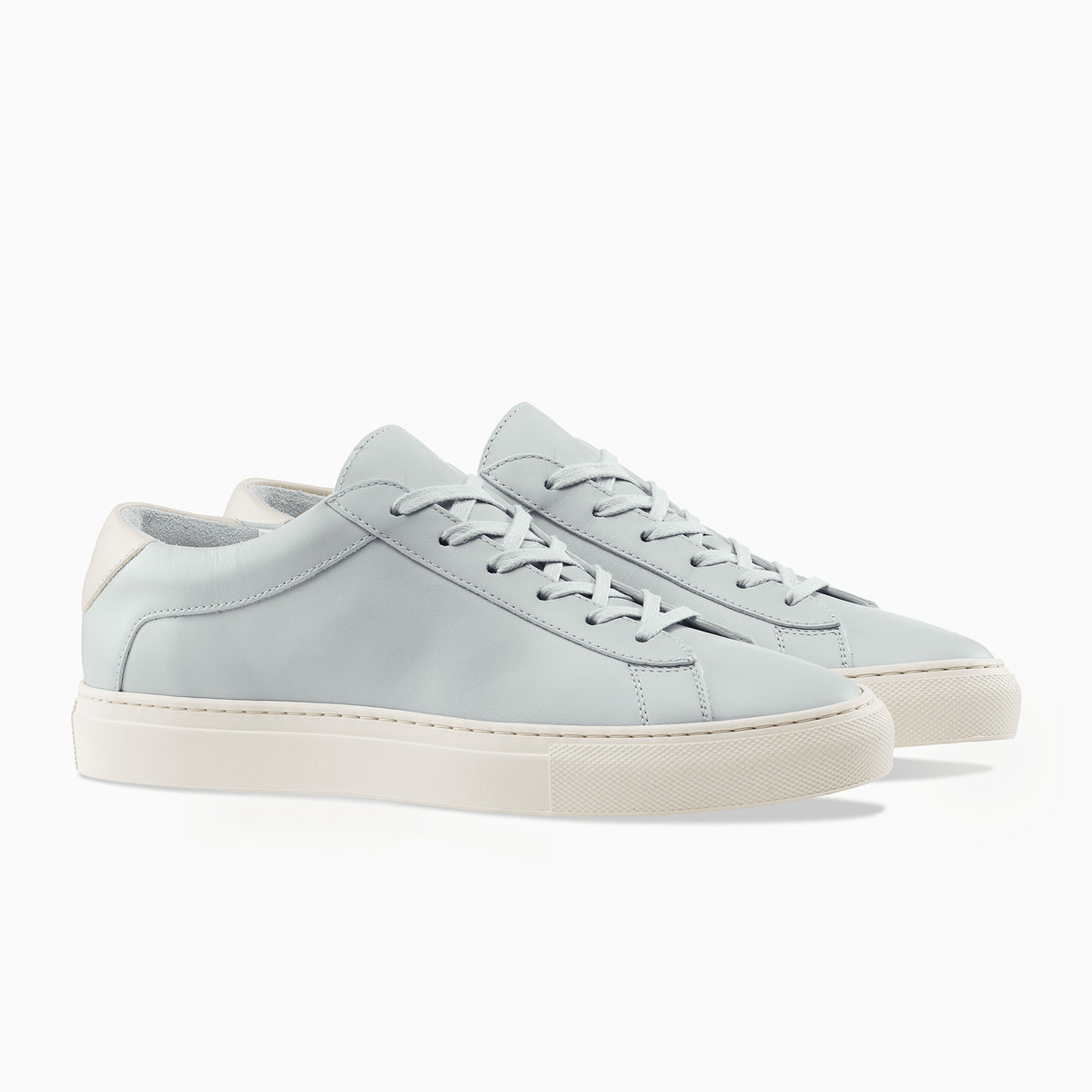 Download Women's Low Top Leather Sneaker in Light Blue | Capri Sky ...