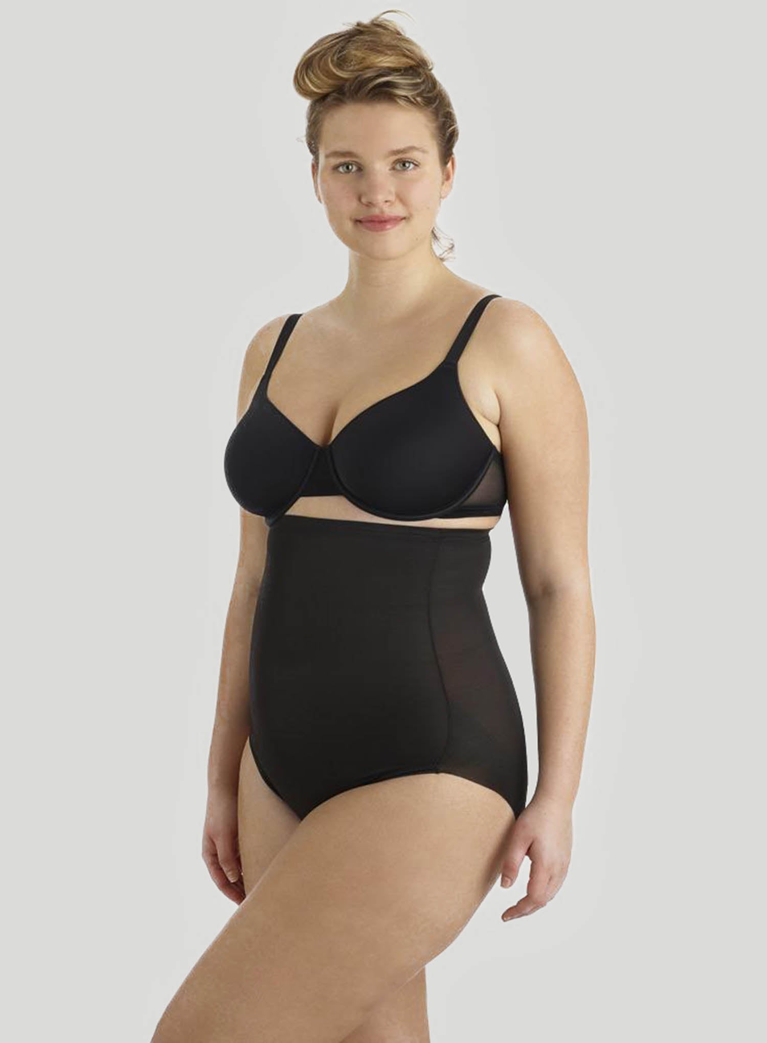 Naomi and Nicole: Unbelievable Comfort Plus High Waist Brief Black