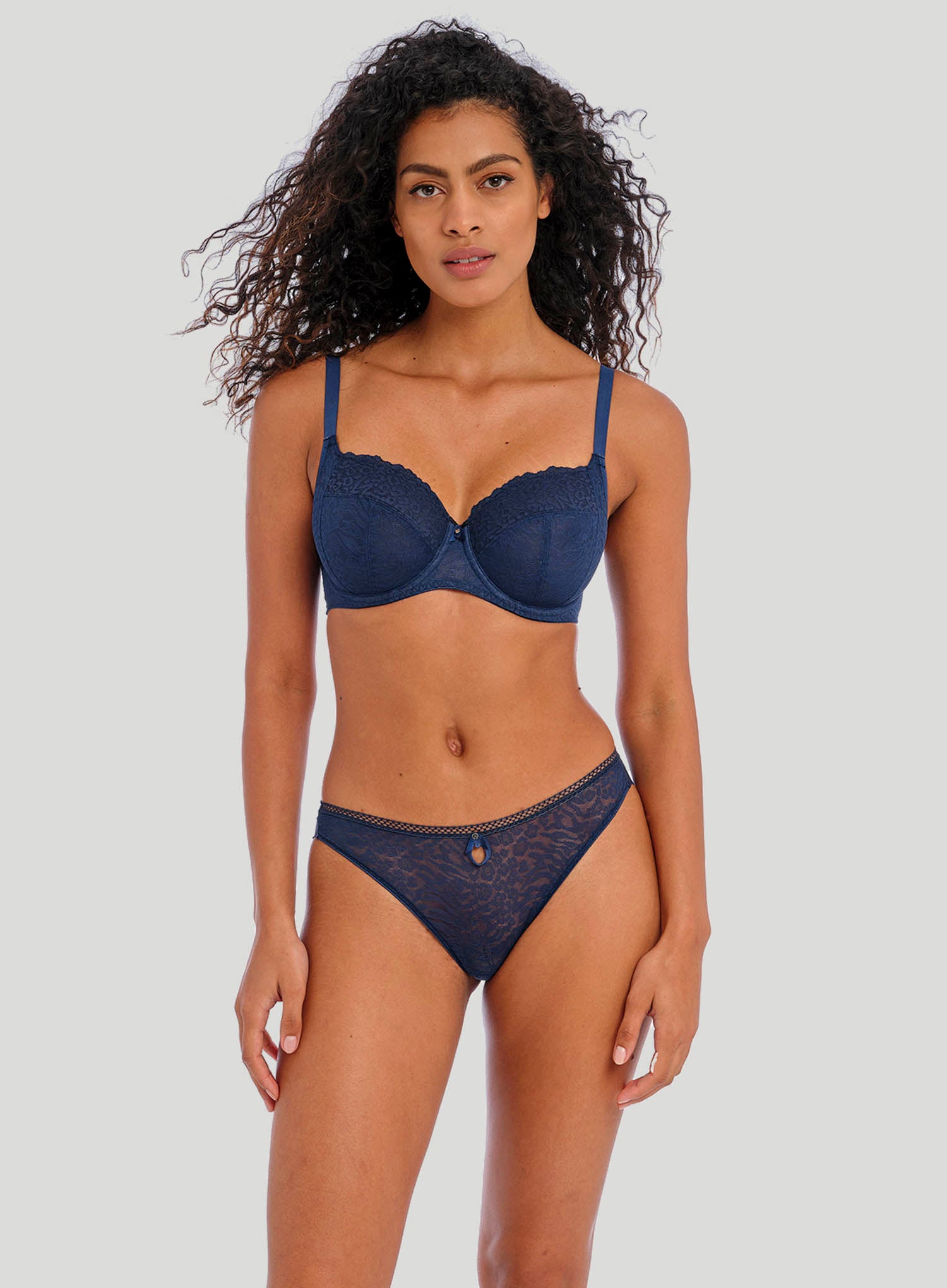 Freya: Catwalk Underwired Side Support Bra Midnight