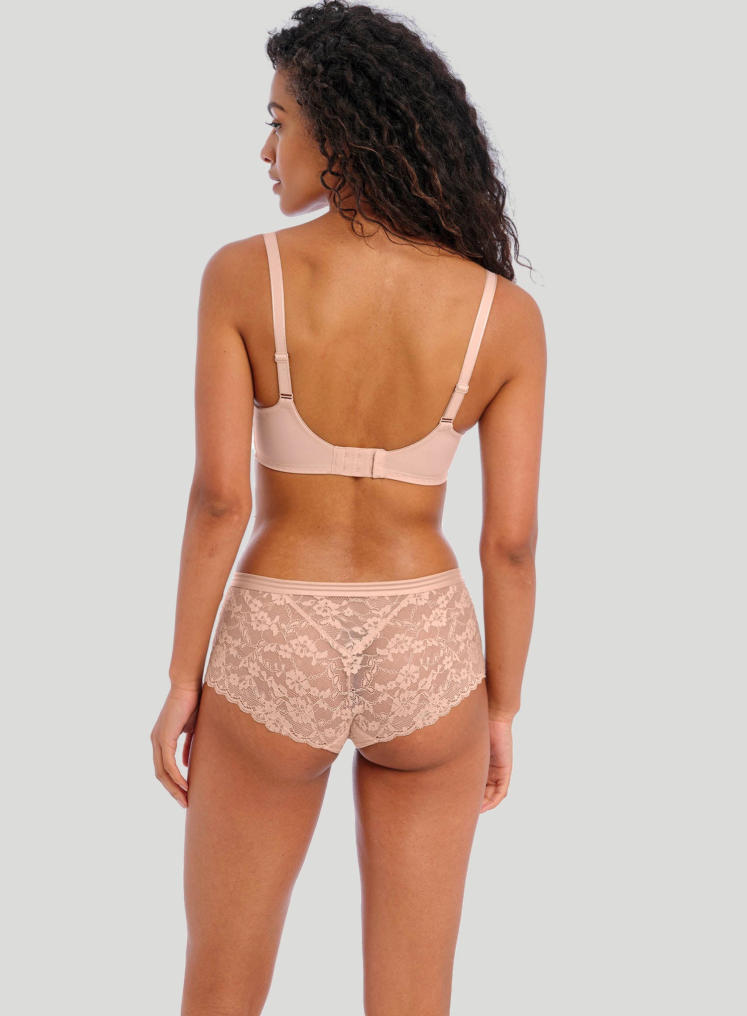 Freya: Offbeat Underwired Side Support Bra Natural Beige