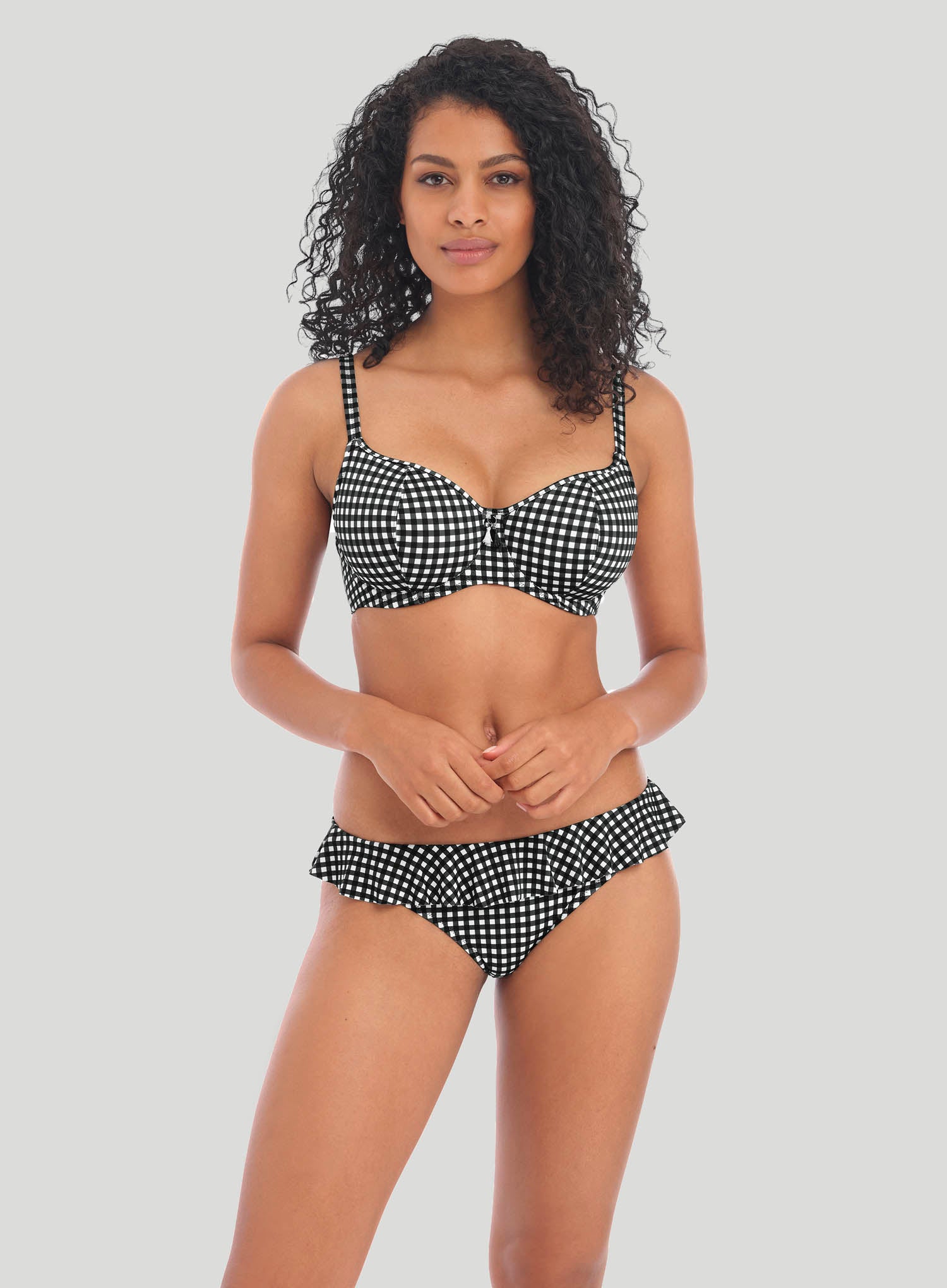 Freya Swimwear: Check In Italini Bikini Brief Monochrome