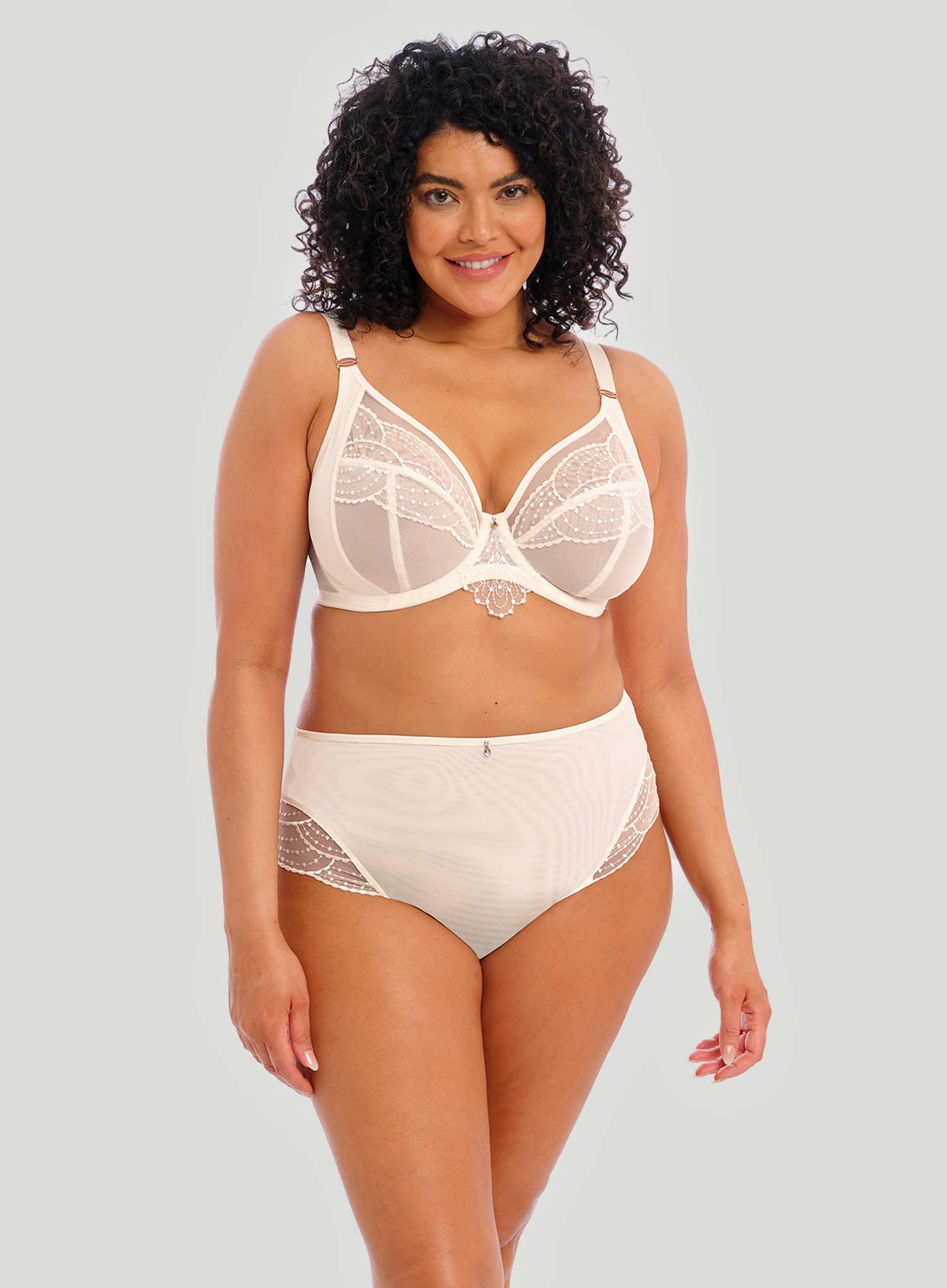 Elomi: Priya Underwire Plunge Bra Vanilla