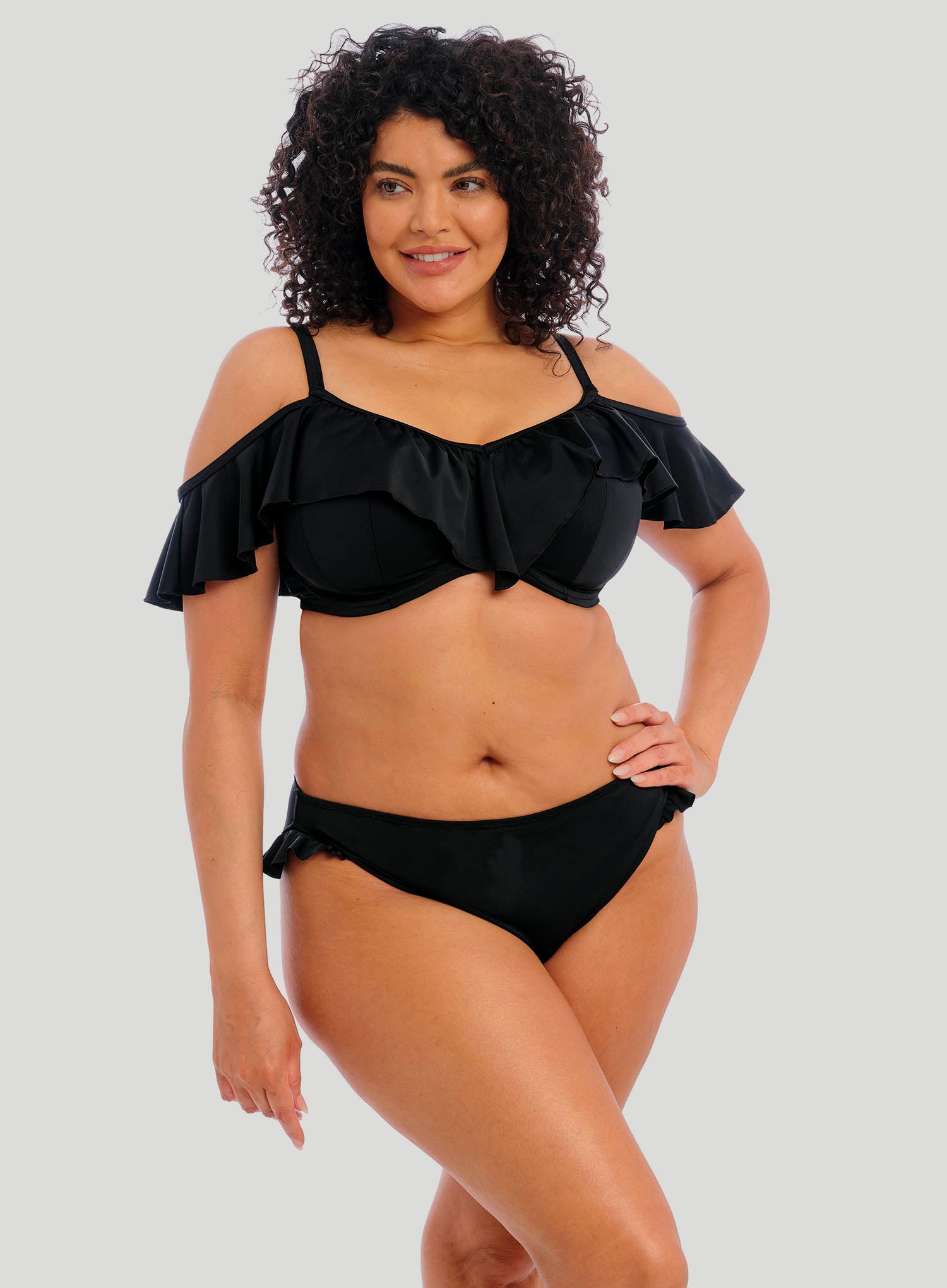 Elomi Swim: Plain Sailing Underwired Bikini Top Black