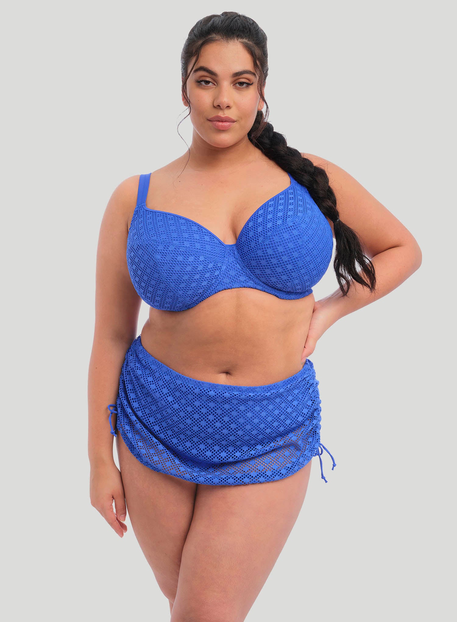 Elomi Swim: Bazaruto Adjustable Skirted Bikini Brief Sapphire