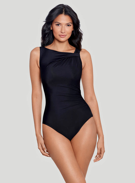 Miraclesuit Swimwear: Network Madero Underwired Shaping Swimsuit Black –  DeBra's