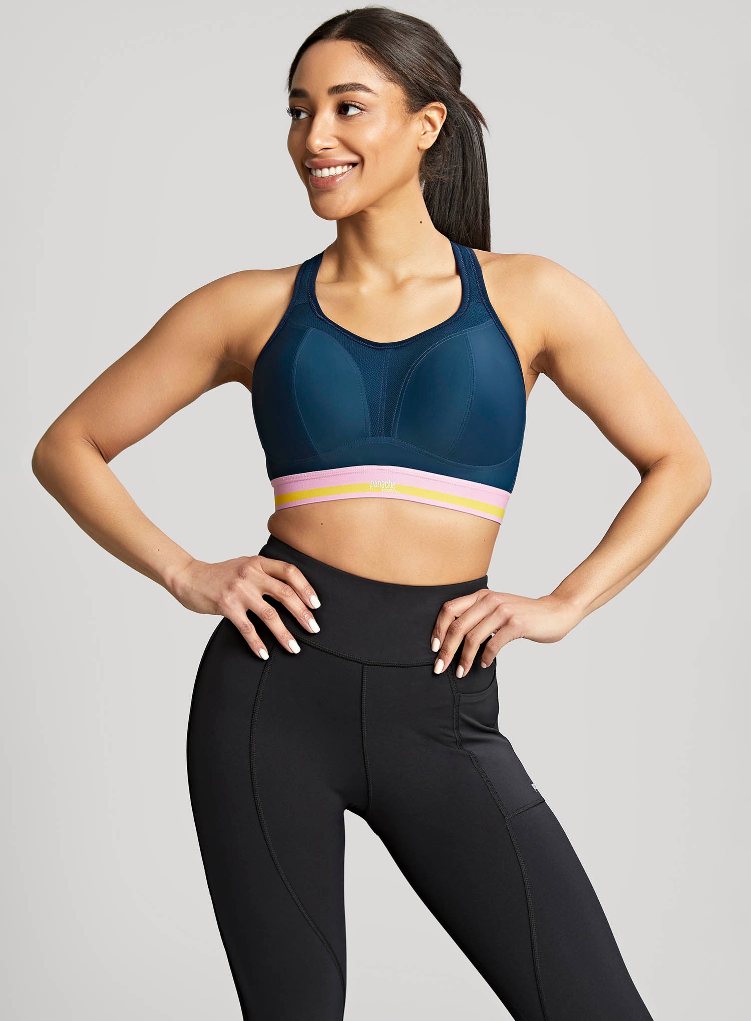 Panache Sport: Boundless Moulded Non Wired Sports Bra Retro Navy